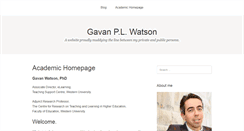 Desktop Screenshot of gavan.ca